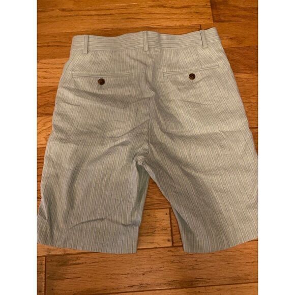 ASOS Design, women's light blue, striped cotton bermuda shorts size W30 - Picture 4 of 9